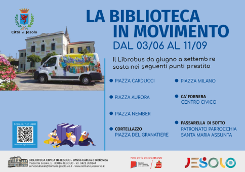 librobus prestito itinerante gratuito di libri - Jesolo, 2024
